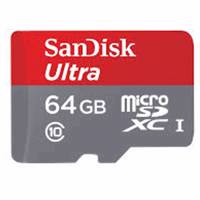 Sandisk Ultra UHS-I U1 Class 10 80MBps 533X microSDXC With Adapter - 64GB کارت حافظه MicroSDXC سن دیسک مدلUltra کلاس 10 استاندارد UHS-I U1 سرعت 80MBps همراه با آداپتور SD ظرفیت 64 گیگابایت
