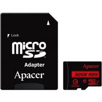Apacer UHS-I U1 Class 10 85MBps microSDHC With Adapter - 32GB - کارت حافظه microSDHC اپیسر کلاس 10 استاندارد UHS-I U1 سرعت 85MBps به همراه آداپتور SD ظرفیت 32 گیگابایت