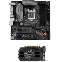 Asus STRIX Z270G GAMING Motherboard with Asus PH-GTX1050-2G Graphics Card مادربرد ایسوس مدل STRIX Z270G GAMING به همراه کارت گرافیک ایسوس مدل PH-GTX1050-2G