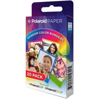 Polaroid 2x3 Inch Rainbow Border ZINK Photo Paper Pack Of 20 کاغذ چاپ سریع پولاروید مدل Rainbow Border ZINK سایز 2x3 اینچ بسته 20 عددی