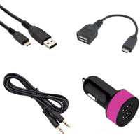 Car Charger And Cable Bundle مجموعه شارژر فندکی و کابل