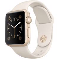 Apple Watch 38mm Gold Aluminum Case with Antique White Sport Band - ساعت هوشمند اپل واچ مدل 38mm Gold Aluminum Case with Antique White Sport Band