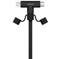 iWalk CST012 USB To microUSB/Lightning Cable 1m - کابل تبدیل USB به microUSB/لایتنینگ آی واک مدل CST012 طول 1 متر