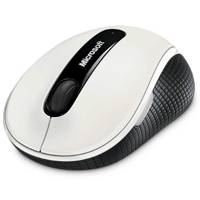 Microsoft Wireless Mobile Mouse 4000 White - ماوس بی‌سیم مایکروسافت مدل وایرلس موبایل 4000