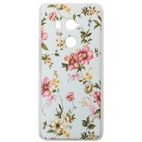 کاور ژله ای طرح دار مدل Blue Flower مناسب برای گوشی موبایل HTC U11 Plus