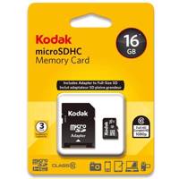 Kodak UHS-I U1 Class 10 50MBps microSDHC With Adapter - 16GB کارت حافظه microSDHC کداک کلاس 10 استاندارد UHS-I U1 سرعت 50MBps همراه با آداپتور SD ظرفیت 16 گیگابایت