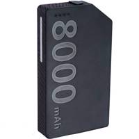 Remax Kang Platinum 8000mAh Black Body Power Bank شارژر همراه مشکی ریمکس مدل Kang Platinum با ظرفیت 8000 میلی آمپر ساعت
