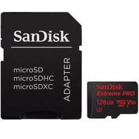 SanDisk Extreme Pro V30 UHS-I U3 Class 10 95MBps 633X microSDXC With Adapter - 128GB - کارت حافظه microSDXC سن دیسک مدل Extreme Pro V30 کلاس 10 استاندارد UHS-I U3 سرعت 95MBps 633X همراه با آداپتور SD ظرفیت 128 گیگابایت
