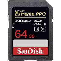 SanDisk Extreme Pro UHS-II U3 2000X 300MBps SDXC - 64GB - کارت حافظه SDXC سن دیسک مدل Extreme Pro استاندارد UHS-II U3 سرعت 2000X 300MBps ظرفیت 64 گیگابایت
