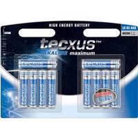 Tecxus Alkaline Maximum LR 03 AAA Batteryack Of 10 باتری نیم قلمی تکساس مدل Alkaline Maximum - بسته 10 عددی