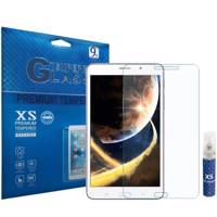 XS Tempered Glass Screen Protector For Samsung Galaxy Tab 4 7.0 With XS LCD Cleaner - محافظ صفحه نمایش شیشه ای ایکس اس مدل تمپرد مناسب برای تبلت سامسونگ Galaxy Tab 4 7.0 به همراه اسپری پاک کننده صفحه XS