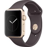 Apple Watch Series 2 42mm Gold Aluminum Case with Cocoa Sport Band ساعت هوشمند اپل واچ سری 2 مدل 42mm Gold Aluminum Case with Cocoa Sport Band