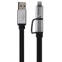 Rayka F72 USB to microUSB/Lightning Cable 1m - کابل تبدیل USB به microUSB/لایتنینگ رایکا مدل F72 طول 1 متر