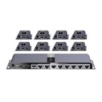 Lenkeng LKV718PRO 1 to 8 HDMI Extender And Splitter - توسعه دهنده و تکرارکننده 1 به 8 HDMI لنکنگ مدل LKV718PRO