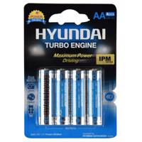 Hyundai Power Alkaline AA Battery Pack Of 4 - باتری قلمی هیوندای مدل Power Alkaline بسنه 4 عددی