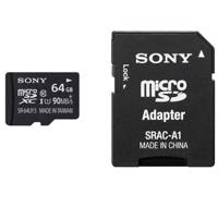 Sony SR-64UYA3 Class 10 90MBps microSDXC With Adapter 64GB کارت حافظه microSDXC سونی مدل SR-64UYA3 کلاس 10سرعت 90MBps ظرفیت 64 گیگابایت همراه با آداپتور SD