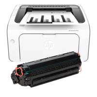 HP LaserJet Pro M12a Laser Printer with 1 Extra Toner پرینتر لیزری اچ پی مدل LaserJet Pro M12a به همراه یک تونر اضافه