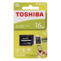 Toshiba M102 Class 4 microSDHC With SD Adapter 16GB کارت حافظه microSDHC توشیبا مدل M102 کلاس 4 همراه با آداپتور SD ظرفیت 16 گیگابایت