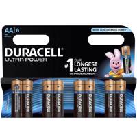 Duracell Ultra Power Duralock With Power Check AA Battery Pack Of 8 - باتری قلمی دوراسل مدل Ultra Power Duralock With Power Check بسته 8 عددی