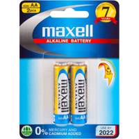 Maxell Alkaline AA Battery Pack Of 2 - باتری قلمی مکسل مدل Alkaline بسته 2 عددی