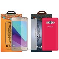 کاور کوالا مدل سیلیکونی مناسب برای گوشی موبایل سامسونگ Galaxy Grand Prime Plus به همراه محافظ صفحه نمایش