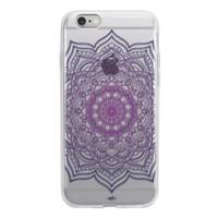 Purple Flower Mandala Case Cover For iPhone 6/6s - کاور ژله ای وینا مدل Purple Flower Mandala مناسب برای گوشی موبایل آیفون 6/6s