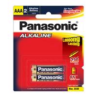 Panasonic Alkaline Everyday AAA Battery Pack Of 2 - باتری نیم قلمی پاناسونیک مدل Alkaline Everyday بسته 2 عددی