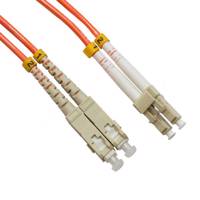 Pach cord fiber lc-sc multi mode 5m espod کابل پچ کورد فیبرنوری مالتی مود اسپاد مدل SC به LC طول 5 متر