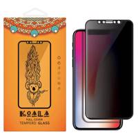 KOALA Privacy Glass Screen Protector For Apple iPhone X محافظ صفحه نمایش شیشه ای کوالا مدل Privacy مناسب برای گوشی موبایل اپل آیفون X