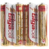 Gigacell Ultra Heavy Duty AA Battery Pack of 4 باتری قلمی گیگاسل مدل Ultra Heavy Duty بسته 4 عددی