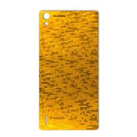 MAHOOT Gold-pixel Special Sticker for Huawei Ascend P7 برچسب تزئینی ماهوت مدل Gold-pixel Special مناسب برای گوشی Huawei Ascend P7