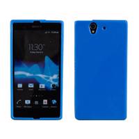 TPU Case JZZS For Sony Xperia Z Blue قاب موبایل TPU جی زد زد اس مخصوص گوشی Sony Xperia Z آبی