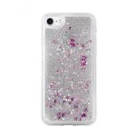 Luxury Case Floating Silver Glitter Cover For iPhone 7 کاور لاکچری کیس مدل Floating Silver Glitter مناسب برای گوشی موبایل iPhone 7