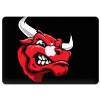Wensoni Angry Red Bull Head Sticker For 13 Inch MacBook Pro برچسب تزئینی ونسونی مدل Angry Red Bull Head مناسب برای مک بوک پرو 13 اینچی