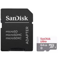 Sandisk Ultra UHS-I U1 Class 10 48MBps 320X microSDXC With Adapter - 64GB - کارت حافظه microSDXC سن دیسک مدل Ultra کلاس 10 استاندارد UHS-I U1 سرعت 48MBps 320X همراه با آداپتور SD ظرفیت 64 گیگابایت