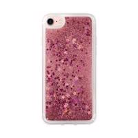 Luxury Case Floating Pink Glitter Cover For iPhone 7 کاور لاکچری کیس مدل Floating Pink Glitter مناسب برای گوشی موبایل iPhone 7
