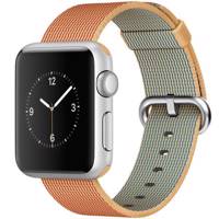Apple Watch 38mm Aluminum Case With Gold/Red Woven Nylon ساعت هوشمند اپل واچ مدل 38mm Aluminum Case With Gold/Red Woven Nylon