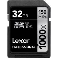 Lexar Professional UHS-II U3 Class 10 1000X 150MBps SDHC - 32GB کارت حافظه SDHC لکسار مدل Professional کلاس 10 استاندارد UHS-II U3 سرعت 150MBps 1000X ظرفیت 32 گیگابایت