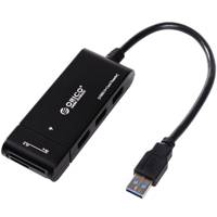 Orico H32TS-U3 3-Port USB 3.0 Hub with Card Reader هاب USB 3.0 سه پورت همراه با کارت خوان اوریکو مدل H32TS-U3