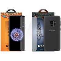 کاور کوالا مدل سیلیکونی مناسب برای گوشی موبایل سامسونگ Galaxy S9 Plus به همراه محافظ صفحه نمایش