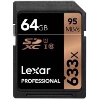 Lexar Professional UHS-I U1 633X 95MBps SDXC - 64GB کارت حافظه SDXC لکسار مدل Professional استاندارد UHS-I U1 سرعت 95MBps 633X ظرفیت 64 گیگابایت