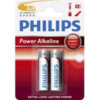 Philips Power Alkaline LR6-MIGNON AA Battery Pack Of 2 باتری قلمی فیلیپس مدل Power Alkaline LR6-MIGNON بسته 2 عددی
