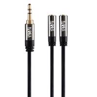 KNETPLUS KP-C1005 Stereo Audio Y-splitter Cable 0.2m کابل انتقال صدا کی نت پلاس مدل KP-C1005 طول 0.2 متر
