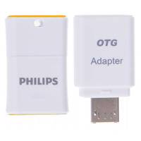 Philips Pico Edition FM32DA88B/97 USB 2.0Flash Memory With OTG Adapter - 32GB - فلش مموری USB فیلیپس مدل پیکو ادیشن FM32DA88B/97 ظرفیت 32 گیگابایت همراه با مبدل OTG