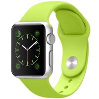 Apple Watch 38mm Silver Aluminum Case With Green Sport Band ساعت مچی هوشمند اپل واچ مدل 38mm Silver Aluminum Case With Green Sport Band