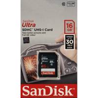 SanDisk Ultra UHS-I U1 Class 10 30MBps 200X SDHC - 16GB - کارت حافظه SDHC سن دیسک مدل Ultra کلاس 10 استاندارد UHS-I U1 سرعت 200X 30MBps ظرفیت 16 گیگابایت