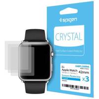 Spigen Crystal Apple Watch Screen Protector 42mm Pack of 3 محافظ صفحه نمایش اپل واچ اسپیگن مدل Crystal سایز 42 میلی متر بسته 3 عددی