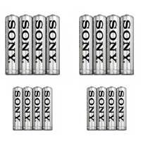 Sony New Ultra AA and AAA Battery Pack Of 16 باتری قلمی و نیم قلمی سونی مدل New Ultra بسته 16 عددی