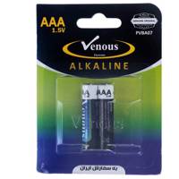 Venous Alkaline AAA Battery Pack of 2 باتری نیم قلمی ونوس مدل Alkaline بسته 2 عددی