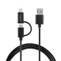 Spigen C21 Dual USB To Lightning/microUSB Cable 1.5m - کابل تبدیل USB به microUSB/لایتنینگ اسپیگن مدل C21 Dual طول 1.5 متر